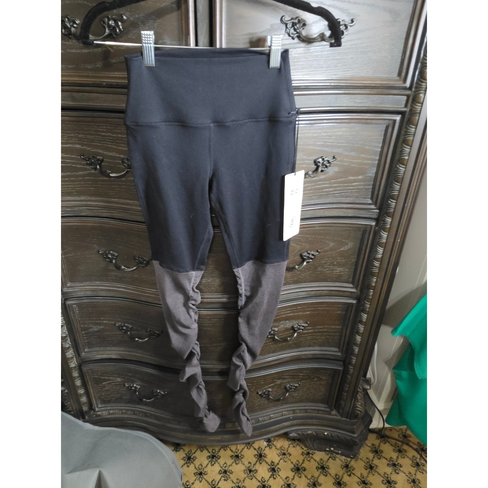 Alo Yoga High-Waist Goddess Legging Black Stormy Heather W5525R XS